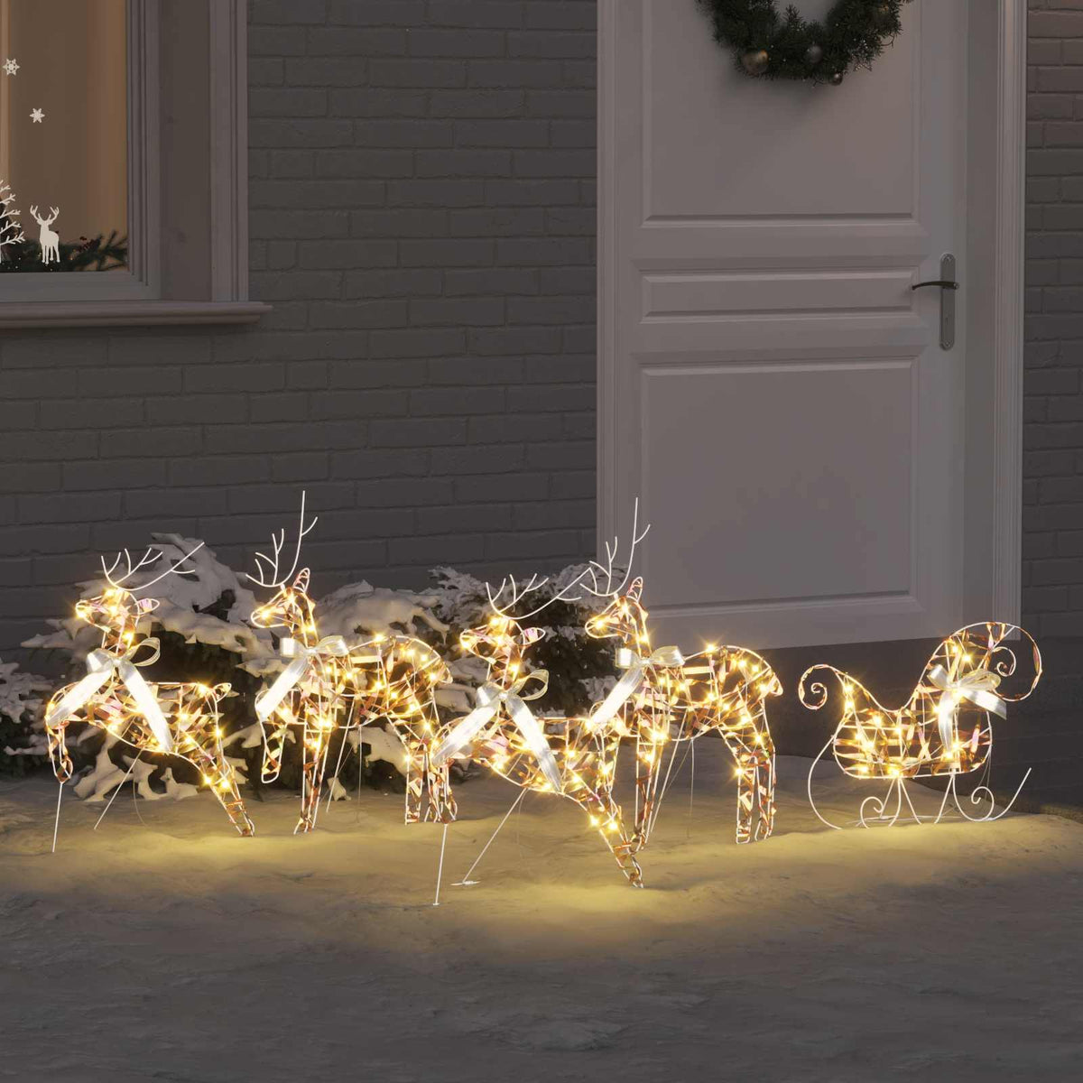 LED Renar 5 st 40 LED-lampor Flerfärgad 42 x 15 x 64 cm PET