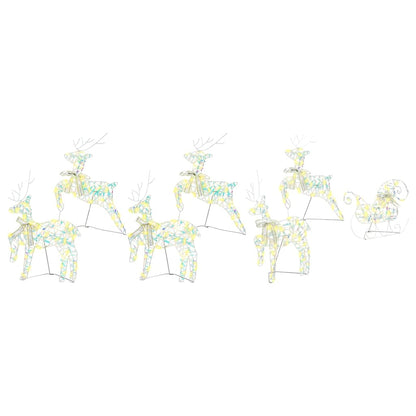 LED Renar 7 st 40 LED-lampor Flerfärgad 42 x 15 x 64 cm PET