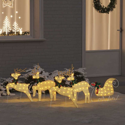 LED Renar 5 st Guld 43 x 18 x 66 cm tyg