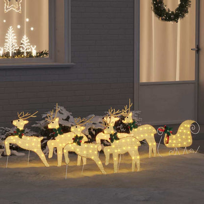 LED Renar 7 st Guld 43 x 18 x 66 cm tyg