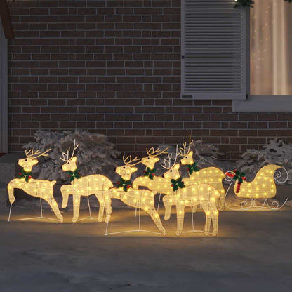 LED Renar 7 st Guld 43 x 18 x 66 cm tyg