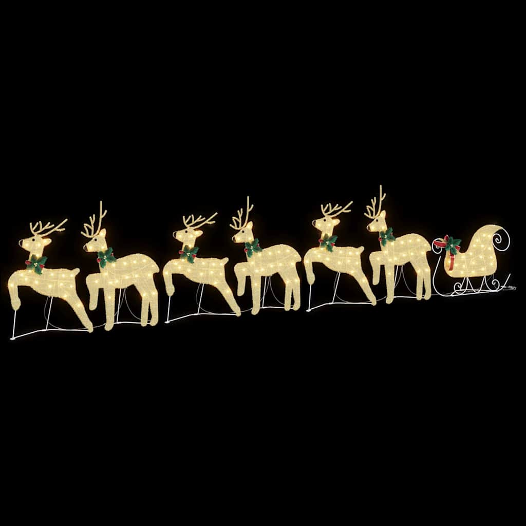 LED Renar 7 st Guld 43 x 18 x 66 cm tyg