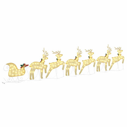 LED Renar 7 st Guld 43 x 18 x 66 cm tyg