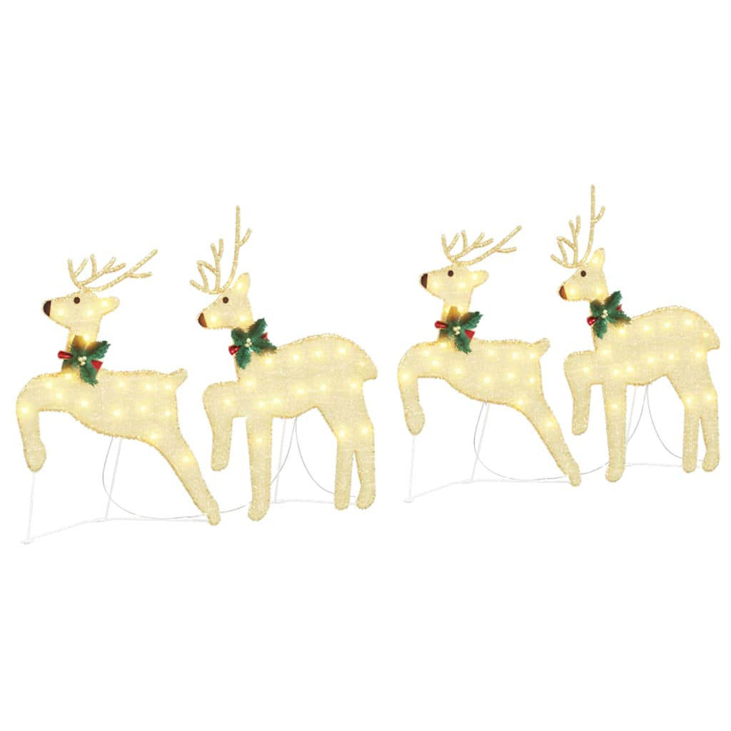 LED Renar 4 st Guld 45 x 19 x 65 cm tyg