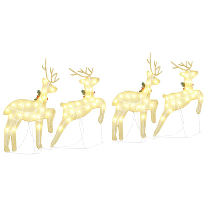 LED Renar 4 st Guld 45 x 19 x 65 cm tyg
