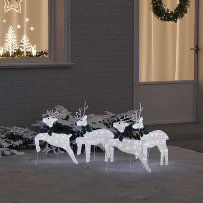 LED Renar 4 st Silver 45 x 19 x 65 cm tyg