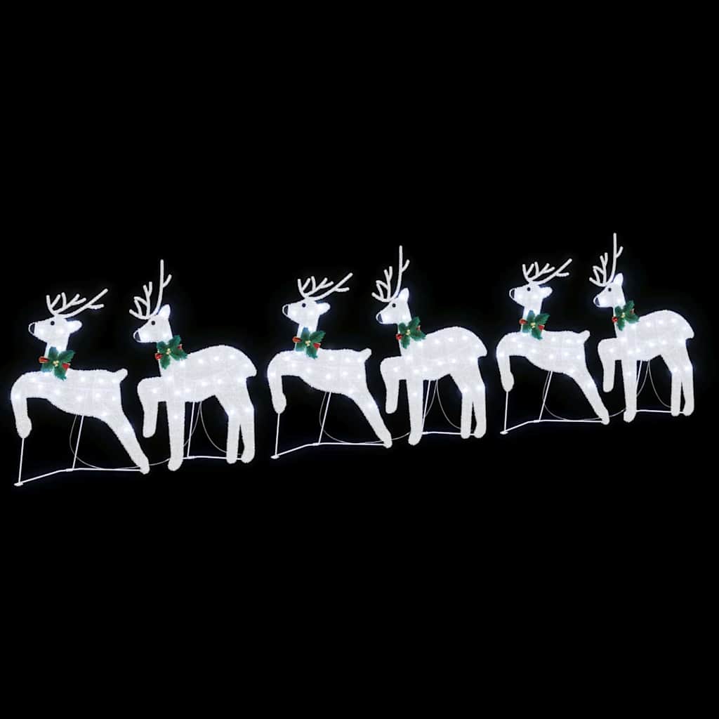 LED Renar 6 st Silver 45 x 19 x 65 cm tyg