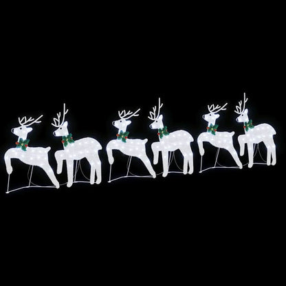 LED Renar 6 st Silver 45 x 19 x 65 cm tyg