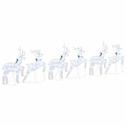 LED Renar 6 st Silver 45 x 19 x 65 cm tyg