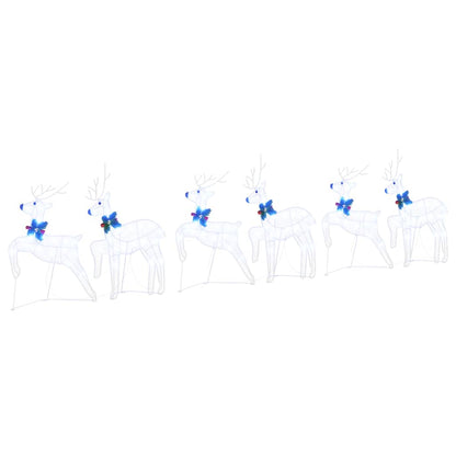 LED Renar 6 st Vit 45 x 19 x 65 cm tyg