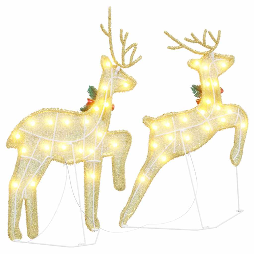 LED Renar 2 st Varmvit 45 x 19 x 65 cm tyg