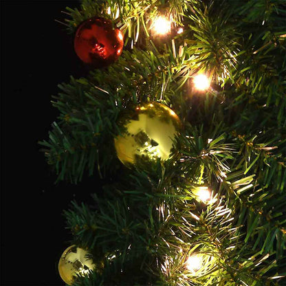 Julgirlander 2 st 600 LED-lampor Grön 20 m PVC