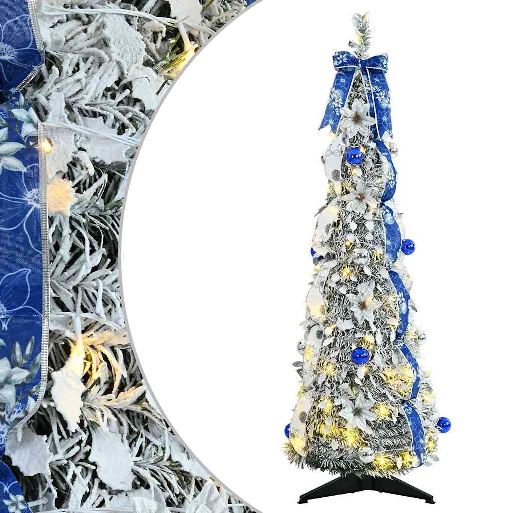 Konstgjord julgran Vit 120 cm PVC