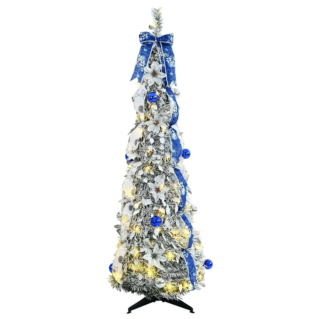 Konstgjord julgran Vit 150 cm PVC