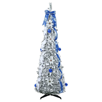 Konstgjord julgran Vit 150 cm PVC
