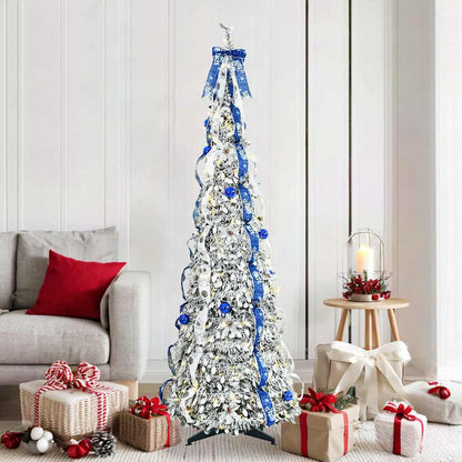 Konstgjord julgran Vit 180 cm PVC