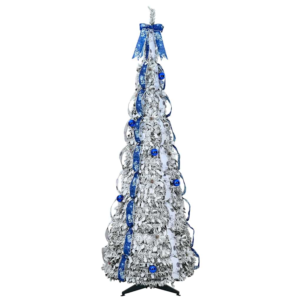 Konstgjord julgran Vit 210 cm PVC