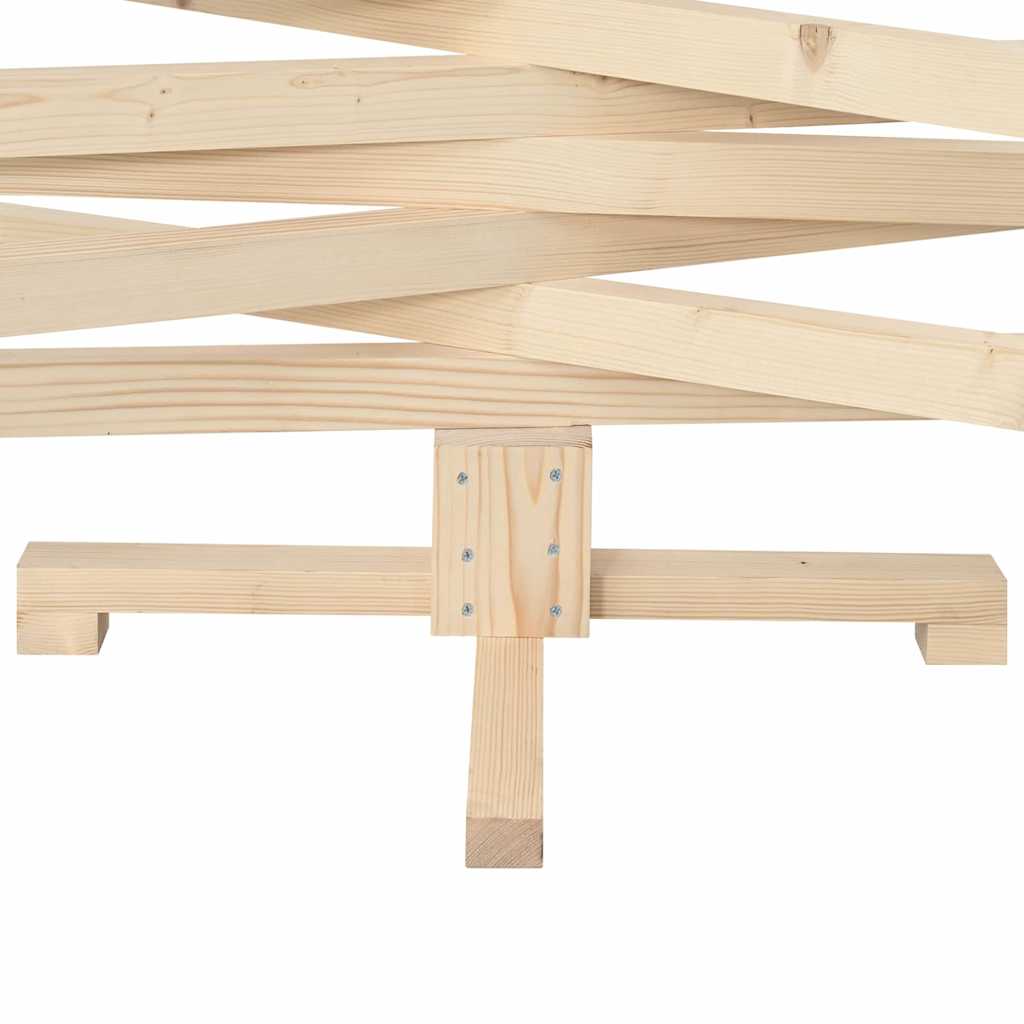 Julträd med stativ Naturfärg 180 cm Massiv furu