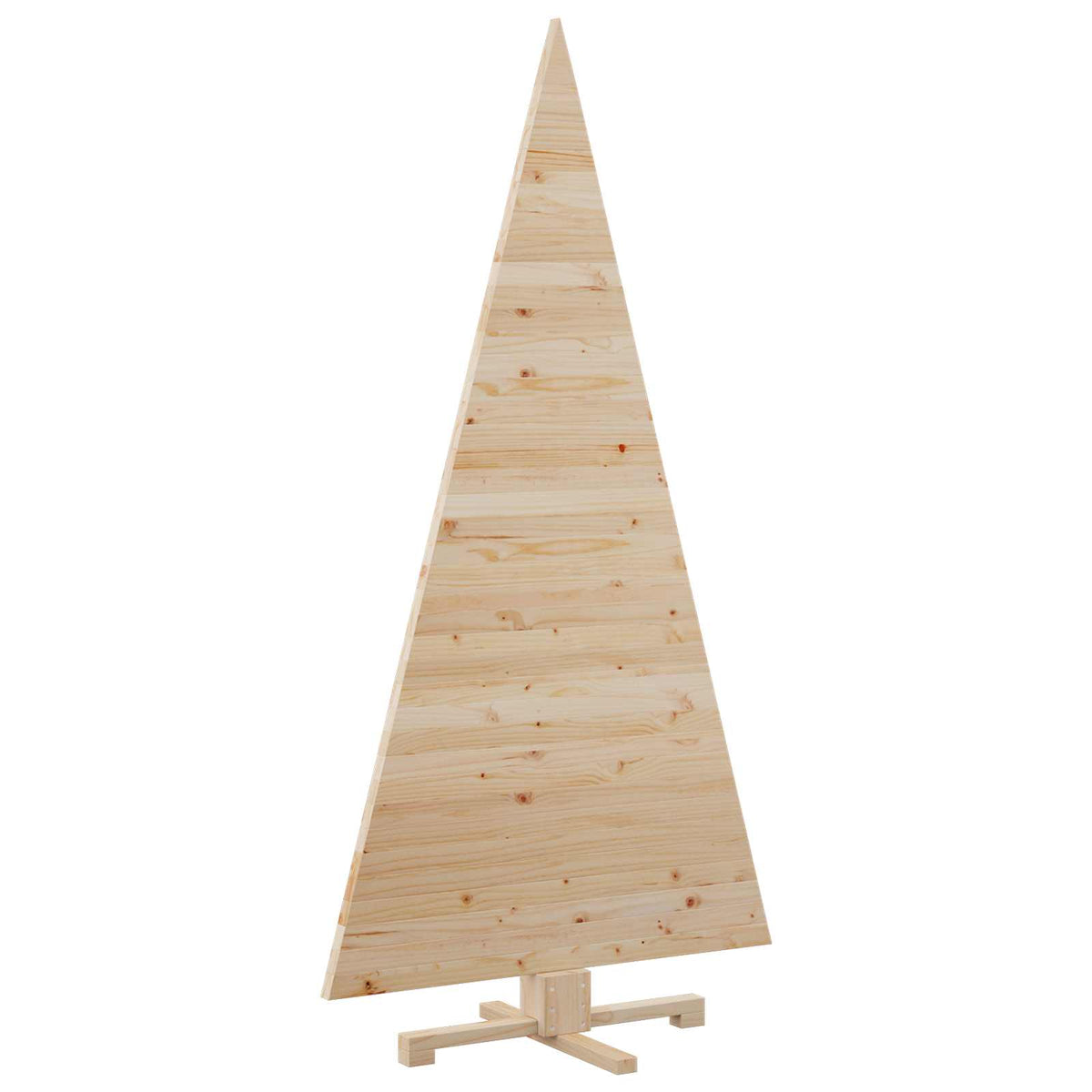 Julträd med stativ Naturfärg 180 cm Massiv furu