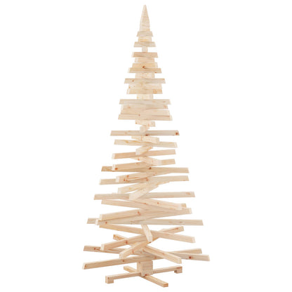 Julträd med stativ Naturfärg 210 cm Massiv furu