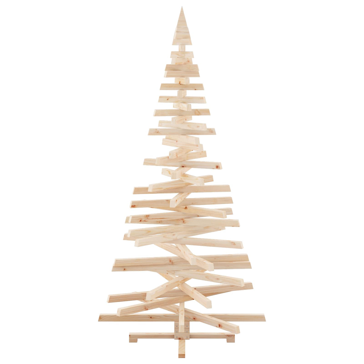 Julträd med stativ Naturfärg 210 cm Massiv furu