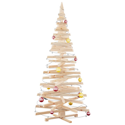Julträd med stativ Naturfärg 210 cm Massiv furu