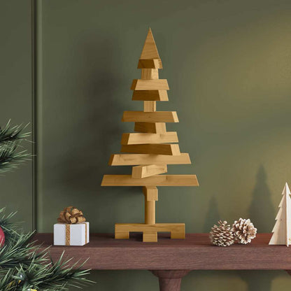 Julträd med stativ Brun 60 cm Massiv furu