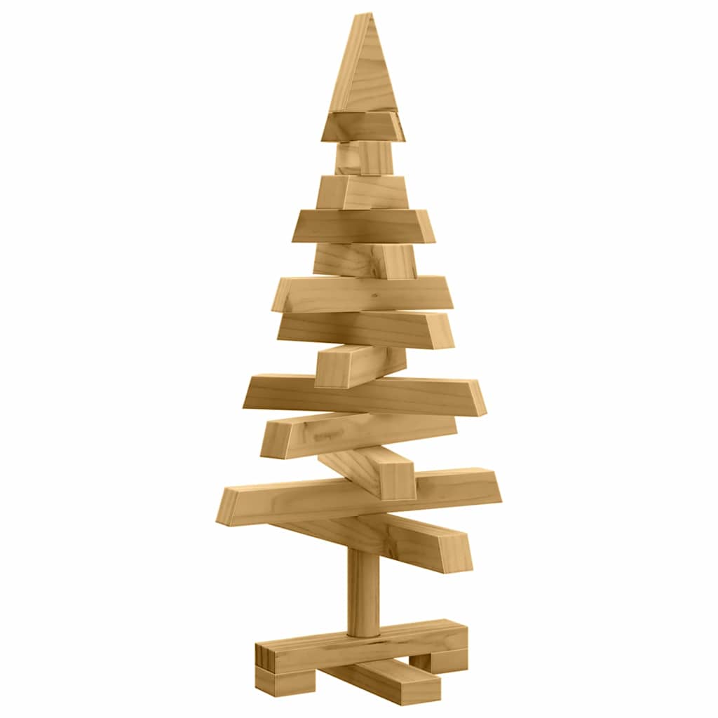 Julträd med stativ Brun 60 cm Massiv furu