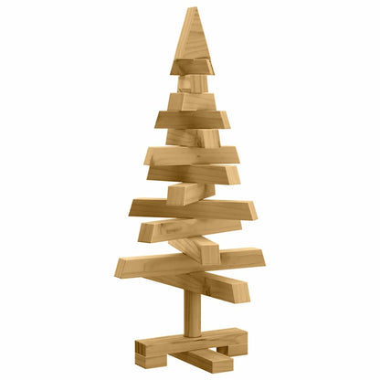 Julträd med stativ Brun 60 cm Massiv furu