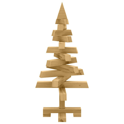 Julträd med stativ Brun 60 cm Massiv furu