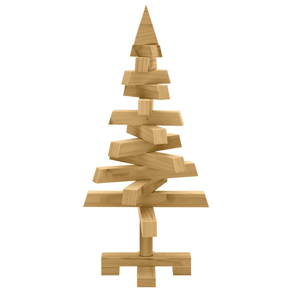 Julträd med stativ Brun 60 cm Massiv furu