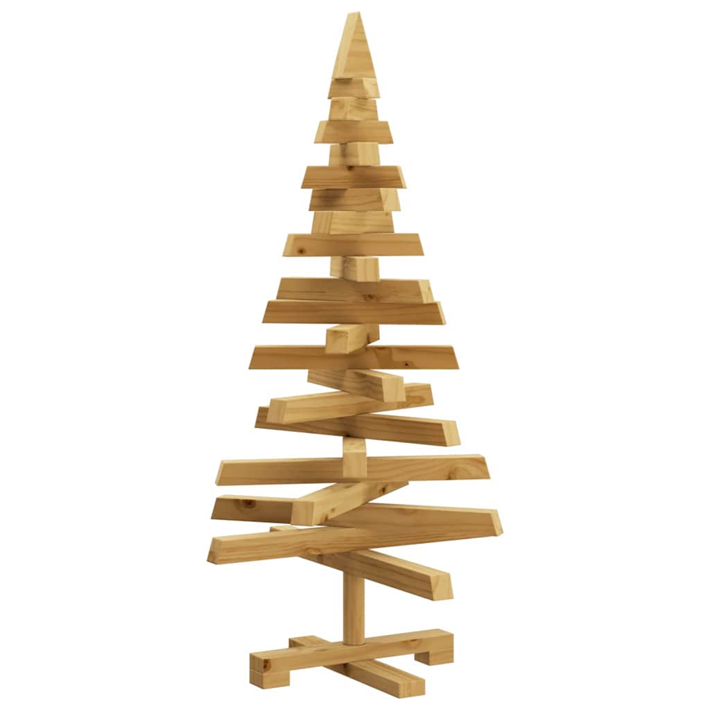 Julträd med stativ Brun 90 cm Massiv furu