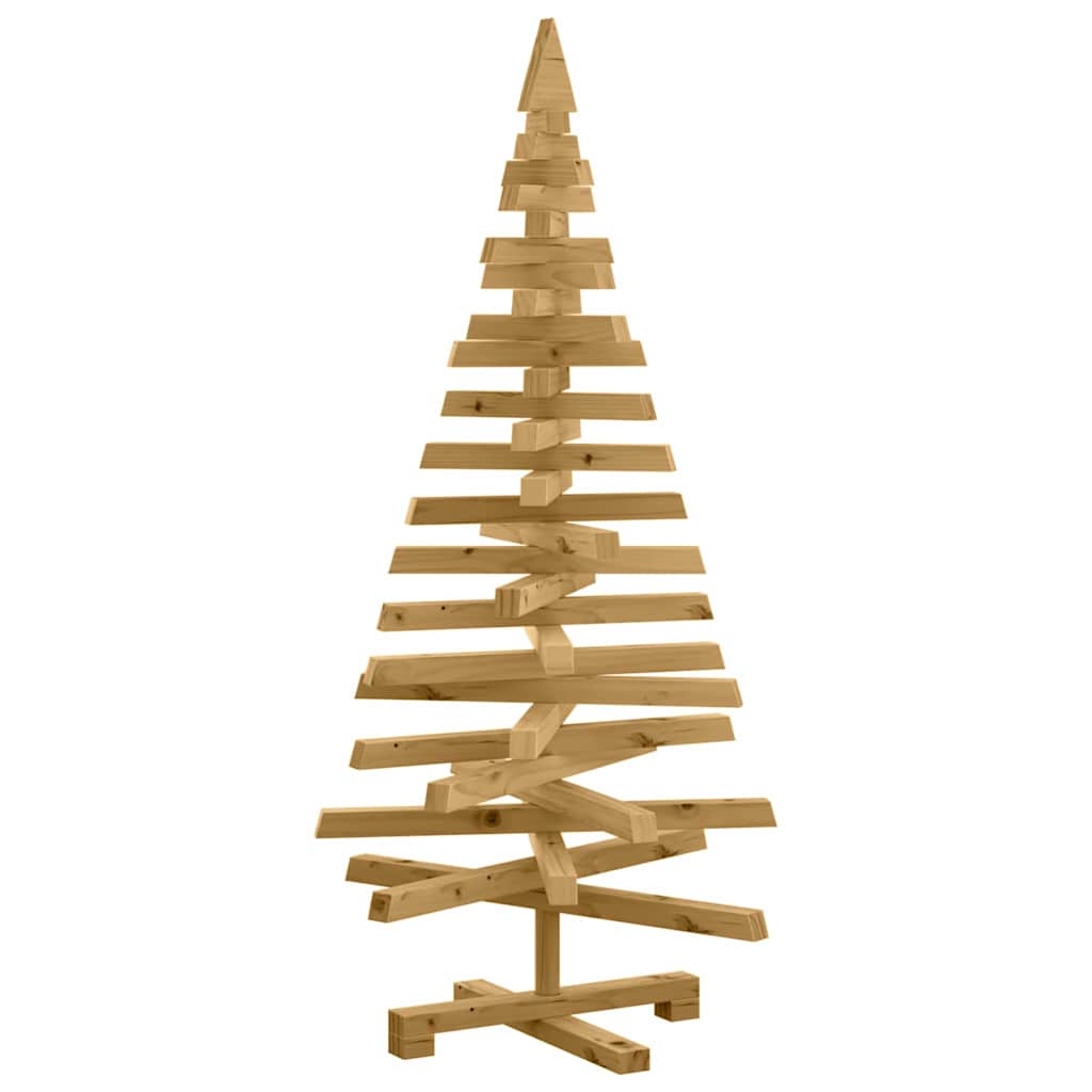 Julträd med stativ Brun 120 cm Massiv furu