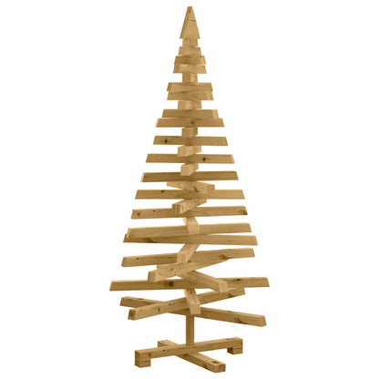 Julträd med stativ Brun 120 cm Massiv furu