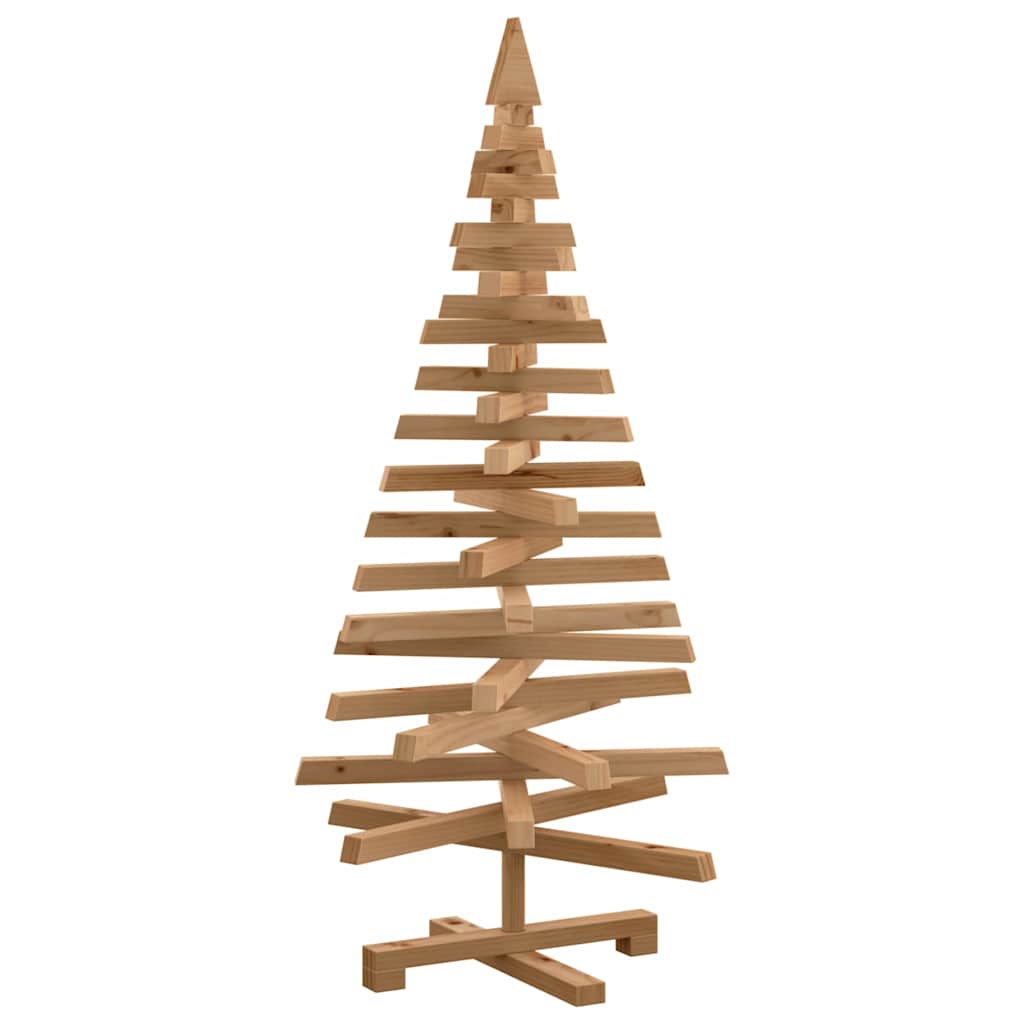 Julträd med stativ Brun 120 cm Massiv furu
