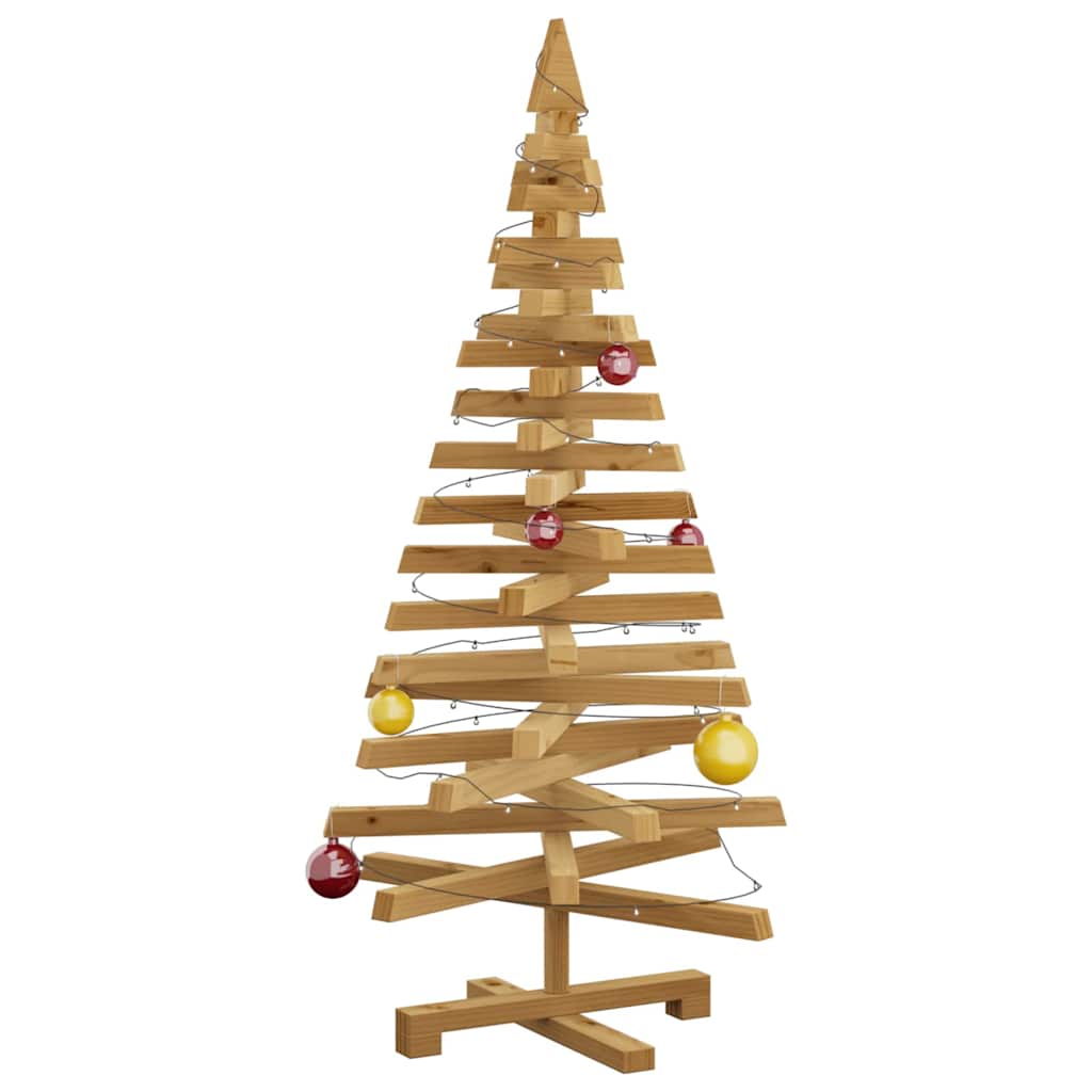 Julträd med stativ Brun 120 cm Massiv furu