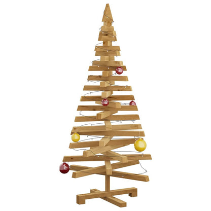 Julträd med stativ Brun 120 cm Massiv furu