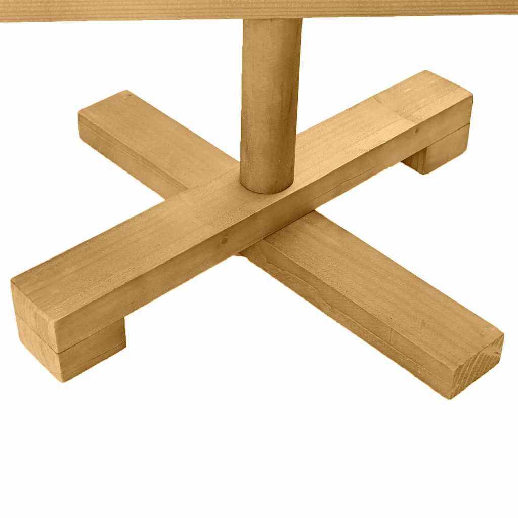Julträd med stativ Brun 150 cm Massiv furu