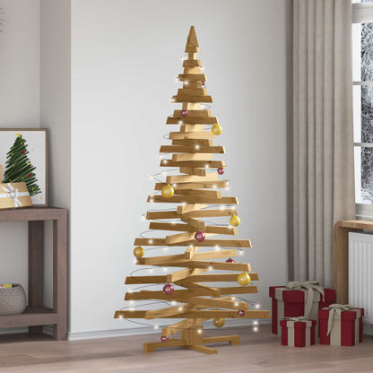 Julträd med stativ Brun 180 cm Massiv furu