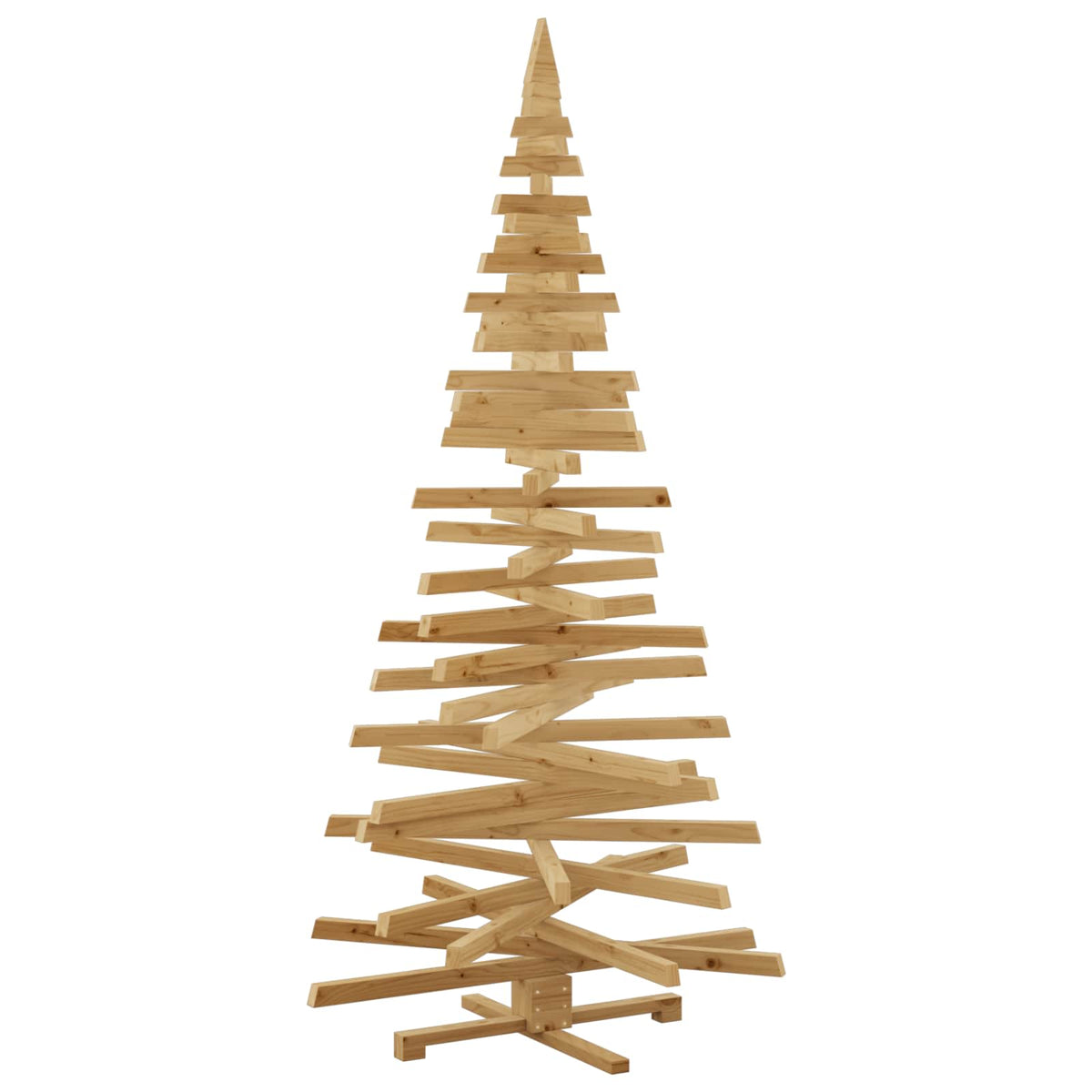 Julträd med stativ Brun 210 cm Massiv furu