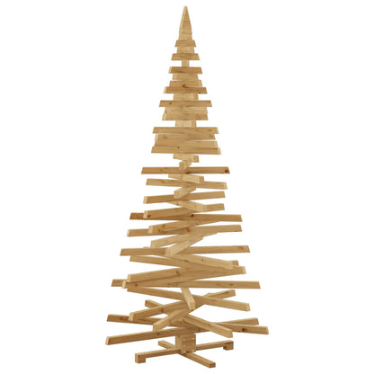 Julträd med stativ Brun 210 cm Massiv furu