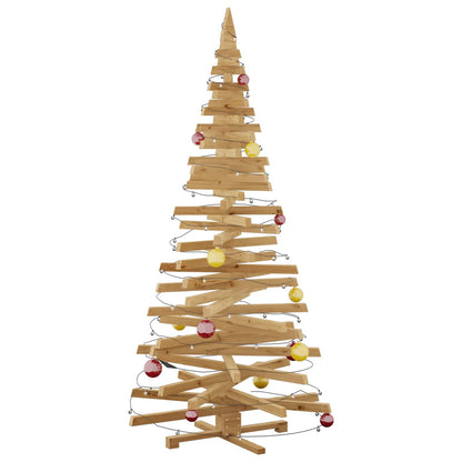 Julträd med stativ Brun 210 cm Massiv furu