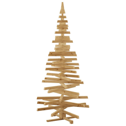 Julträd med stativ Brun 210 cm Massiv furu