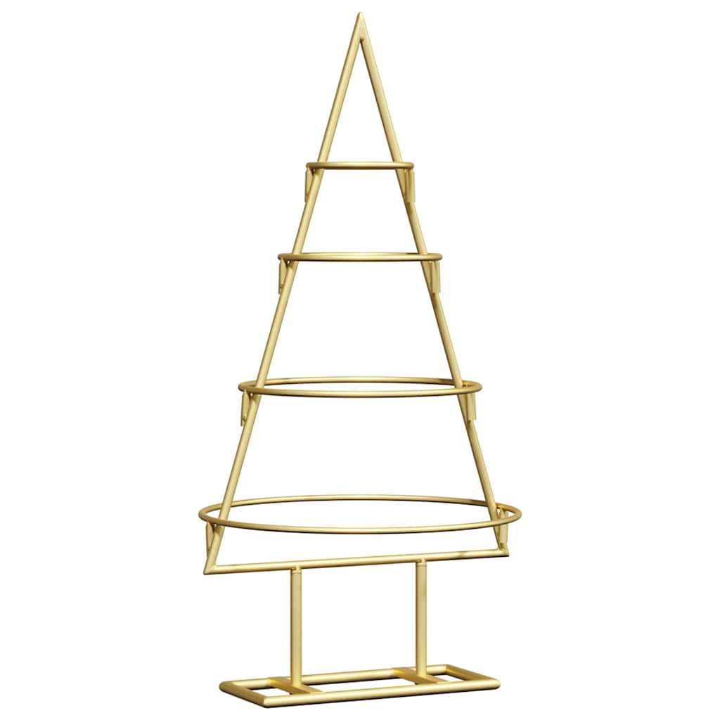 Metall julgran med stativ Guld 60 cm Pulverlackerad stål