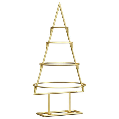 Metall julgran med stativ Guld 60 cm Pulverlackerad stål