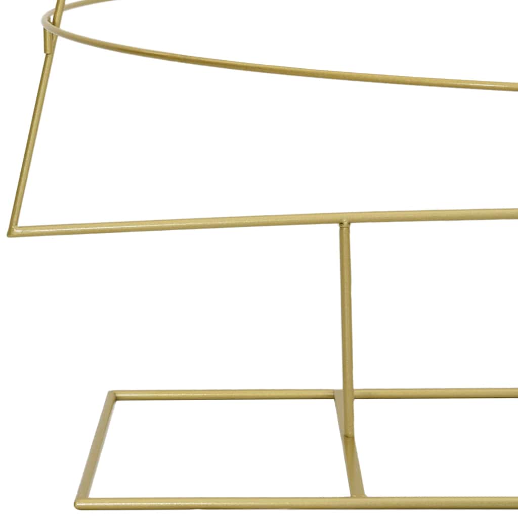 Metall julgran med stativ Guld 209 cm Pulverlackerad stål