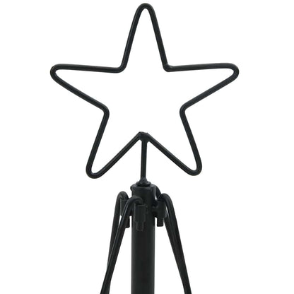 Julcone-träd med stativ Svart 90 cm Stål