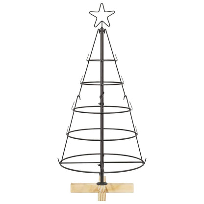 Julcone-träd med stativ Svart 90 cm Stål