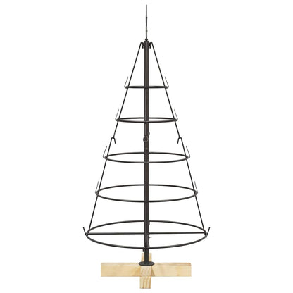 Julcone-träd med stativ Svart 90 cm Stål