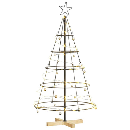 Julgran i metall med fot KUOPIO 125 cm Stål Svart